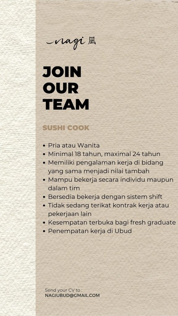NAGI 凪 | SUSHI COOK jobs2
